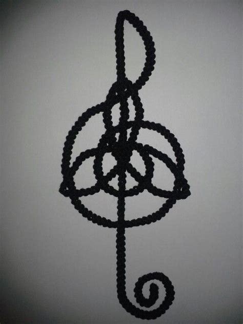 Crochet Treble Clef Celtic Design Celtic Designs Crochet Projects