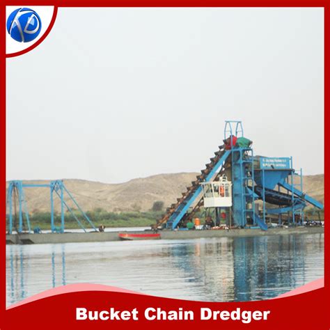 Keda Bucket Gold Dredge Gold Dredging Boat Scrap Barge Chain