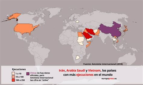 La Pena De Muerte En El Mundo Datos Y Gráficos