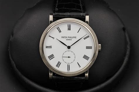 Fsot Patek Philippe Calatrava G White Gold White Enamel