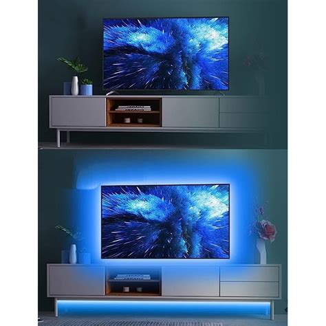 Kit Banda Led Rgb Pentru Tv Lungime M Iluminare Personalizata Cu