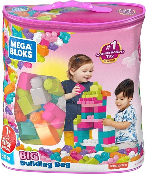 Mega Bloks Sacola De 80 Blocos De Construção Mattel Dch62 VOLMEX