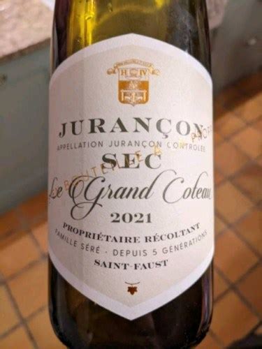 Burgu S R Le Grand Coteau Juran On Sec Vivino