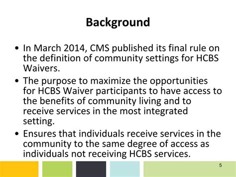 Ppt Cms Hcbs Final Rule Community Settings And Dds Summer 2014