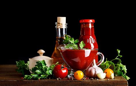 Tomatoes Parsley Ketchup Spices Garlic Hd Wallpaper Pxfuel