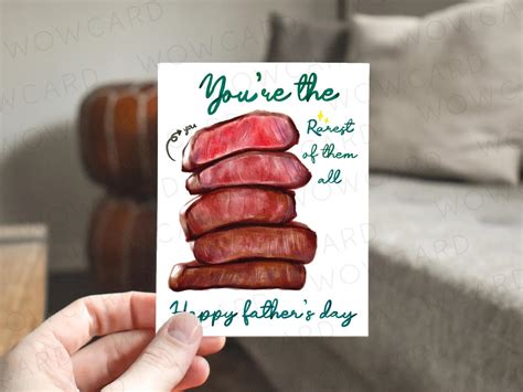 Youre The Rarest Of Them All Happy Fathers Day Card T For Dad