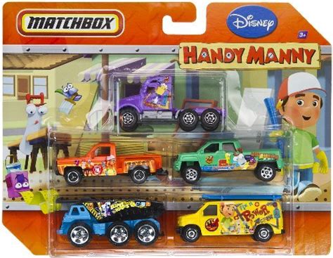 Matchbox Disney Handy Manny 5 Pack Trucks R0618 B004andhd0 Amazon