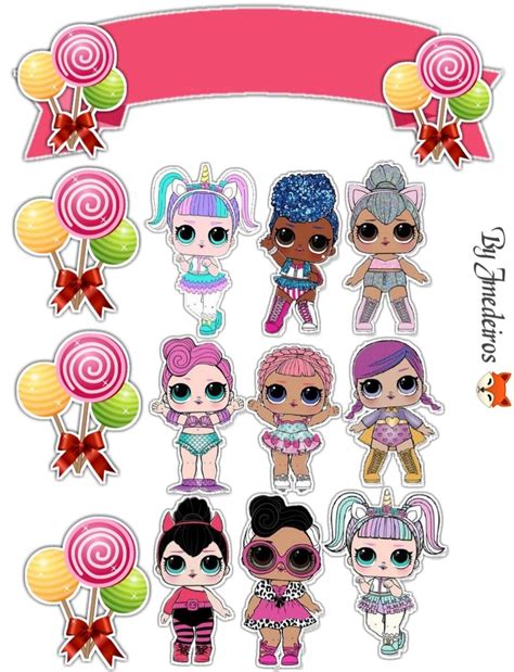 Lol Doll Cake Topper Printable