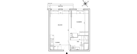 Plan Appartement T2 De 39 55 M² Neuf Au Le Blanc Mesnil Résidence « Le