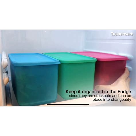 3L Fridge Organizer Fresh Food Storage Double Pak N Stor Tupperware