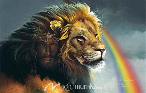 Lion Of Judah Wallpaper Wall Mural by Magic Murals