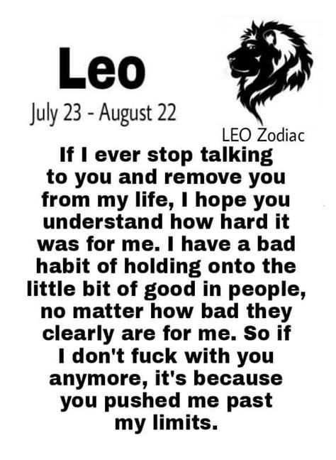 One Of My Biggest Faults 💔 Leo Zodiac Quotes Leo Zodiac Facts Leo