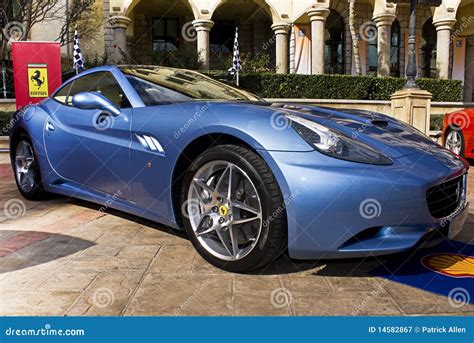 Ferrari Show Day Ferrari California Azzuro Blue Editorial Photography