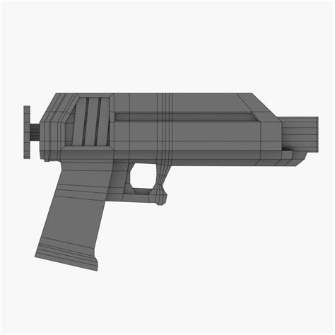 Sci fi handgun 3D Model $25 - .blend .fbx .obj - Free3D