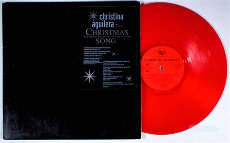 Christina Aguilera The Christmas Song 1999 RED Vinyl | Etsy