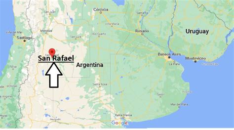 Dónde está San Rafael en Argentina Mapa San Rafael en Argentina