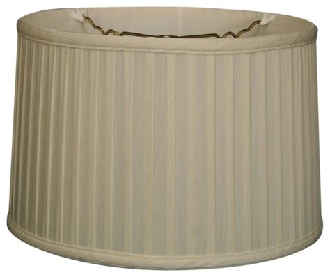 Shallow Drum Side Pleat Basic Lampshade Antique Gold Traditional