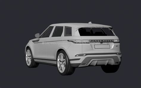 2019款路虎极光evoque汽车3d模型maxfbx格式汽车模型下载 摩尔网cgmol