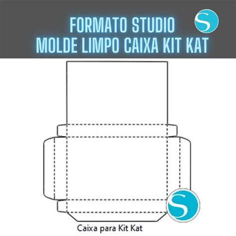 Molde Limpo Caixa Kit Kat Arquivo De Corte Silhouete Elo