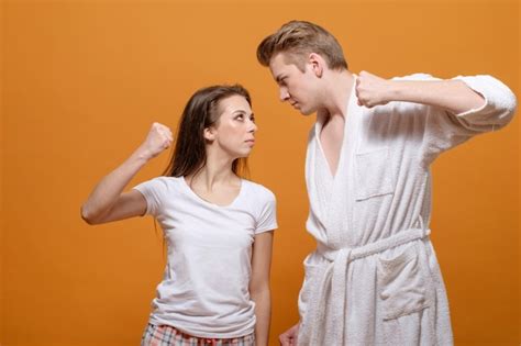 Premium Photo Serious Conflict Between Man And Woman