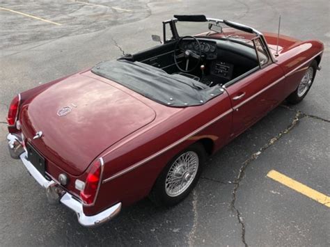 1969 MGB Roadster Restored Low Mileage With Rare Wire Wheels Chrome