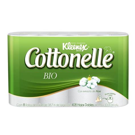 Papel Higi Nico Kleenex Cottonelle Bio Con Extracto De Aloe Rollos