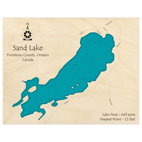 Sand Lake Custom Laser Cut Art Lake Art Llc