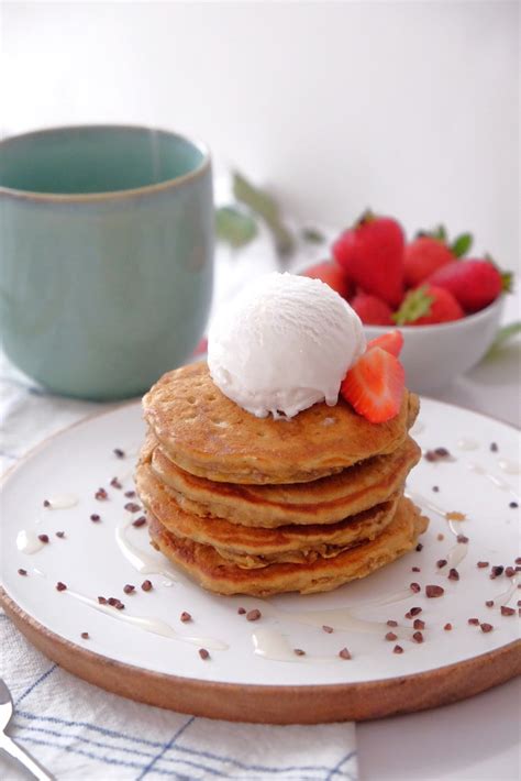 Recette Saine Pancakes Super Moelleux Aux Flocons De Blé Germé