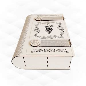 Wine Box Big Book, Laser Cutting Design, Kitchen Decor. Laser Cut ...