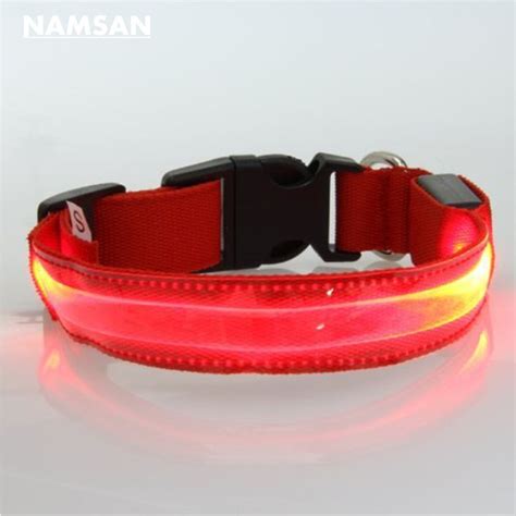 Namsan Hot Selling Red Color Lighting Luminous Led Fluorescent Dog