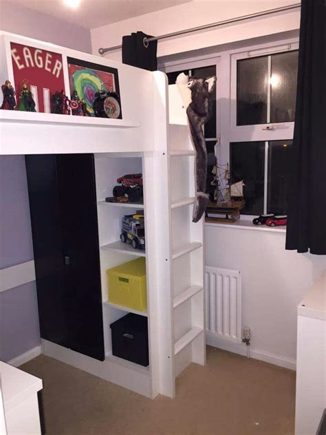 Tiny Box Room Ikea Stuva Loft Bed Making The Most Of Small Bedroom