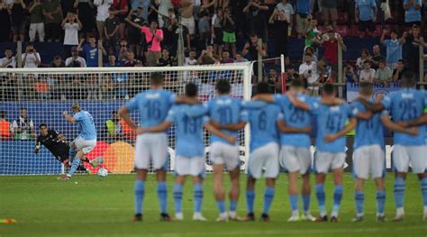 Watch Manchester City Win Uefa Super Cup By Beating Sevilla In Penalty