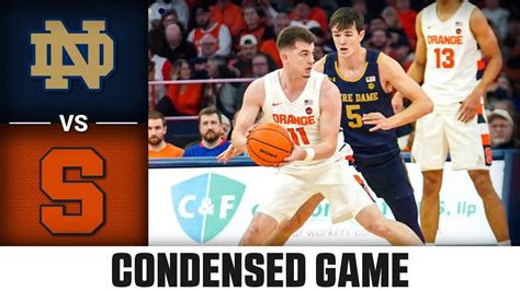 Notre Dame Vs Syracuse Condensed Game 2022 23 ACC Mens Basketball