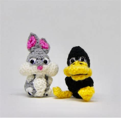 Looney Tunes Amigurumi Crochet Bugs Bunny Daffy Duck Sylvester Cat