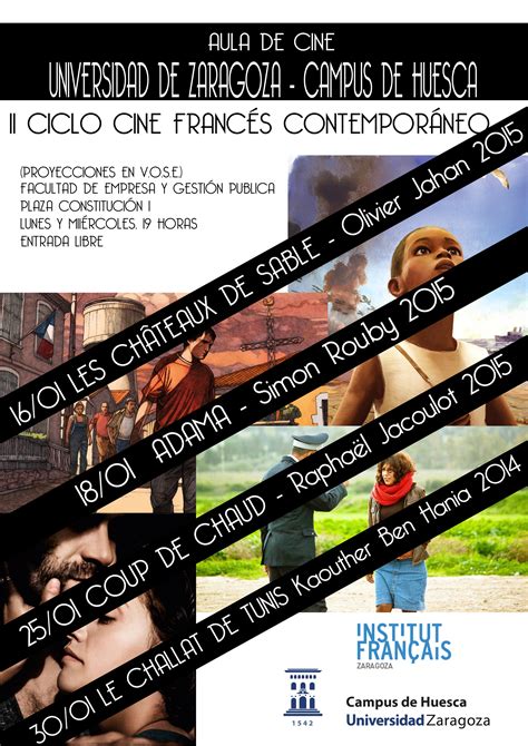 Ciclo de cine francés contemporáneo en el Campus de Huesca Campus de