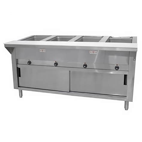 Advance Tabco Sw 4e 120 Dr 62 38 Hot Food Table W 4 Wells