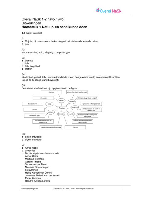 Overal Na Sk 1 2 HV H01 Uitwerkingen Overal NaSk 1 2 Havo Vwo