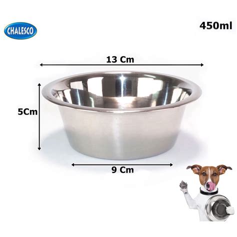 Comedouro Bebedouro Tigela Cães e Gatos Inox 480ml Chalesco no Shoptime