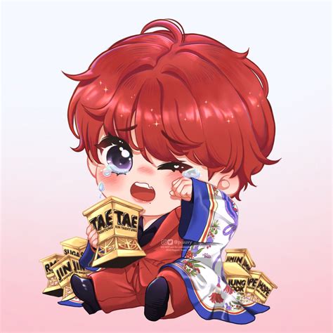 Piuuvy Bts Chibi Cute Taehyung Taehyung Fanart Vkook Fanart