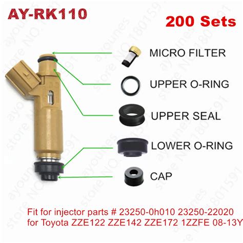 Kits de reparación de inyectores de combustible para Toyota Corolla