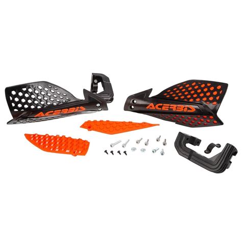 Acerbis Protège Mains X Ultimate Noir Orange Kit de Montage inclus