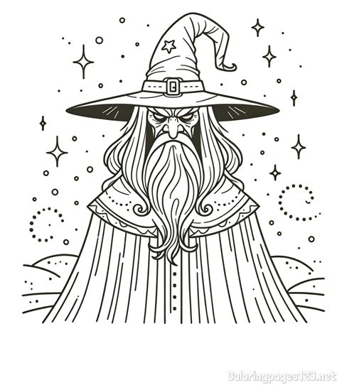 Coloring Book Of An Evil Wizard