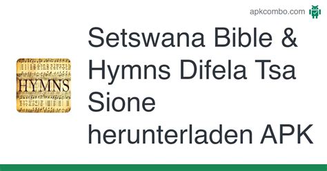 Setswana Bible & Hymns Difela Tsa Sione APK (Android App) - Kostenloser Download