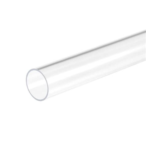 Uxcell 18mm ID X 20mm OD X 305mm Clear Rigid Acrylic Pipe Round Tube 2