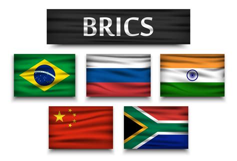 Brics Association Of 5 Countries Brazil Russia India China South Africa