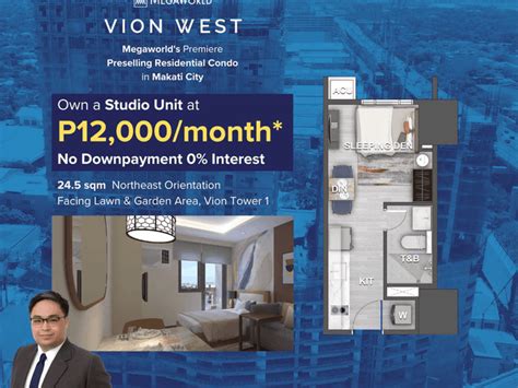 Pre Selling 24 50 Sqm Studio Condo For Sale In Makati Vion West Tower