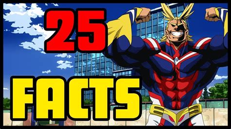 25 Facts About My Hero Academia 🔥 Youtube