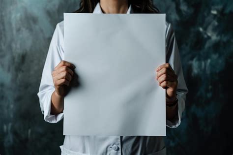 Premium Photo A Woman Holding A Piece Of Paper In Front Of Her Face