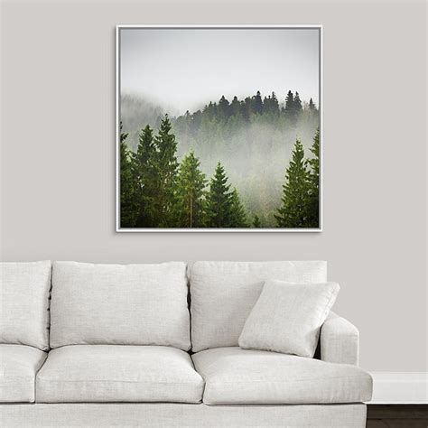 Foggy Forest CANVAS ART PRINT Original Painting Foggy Forest | Etsy