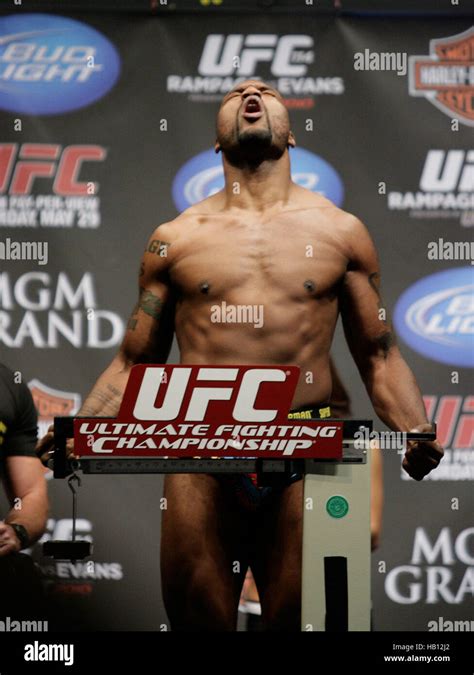 Ufc Fighter Quinton Rampage Jackson During The Weigh In Before Ufc